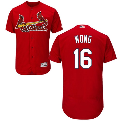 Cardinals #16 Kolten Wong Red Flexbase Authentic Collection Stitched MLB Jersey
